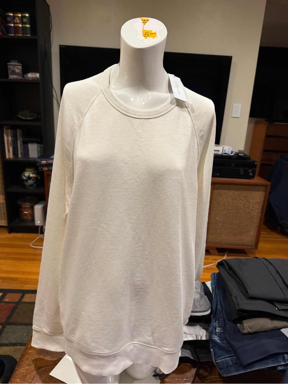 Outerknown Cream Crewneck Sweatshirt NWT Size XL Cozy Fleece